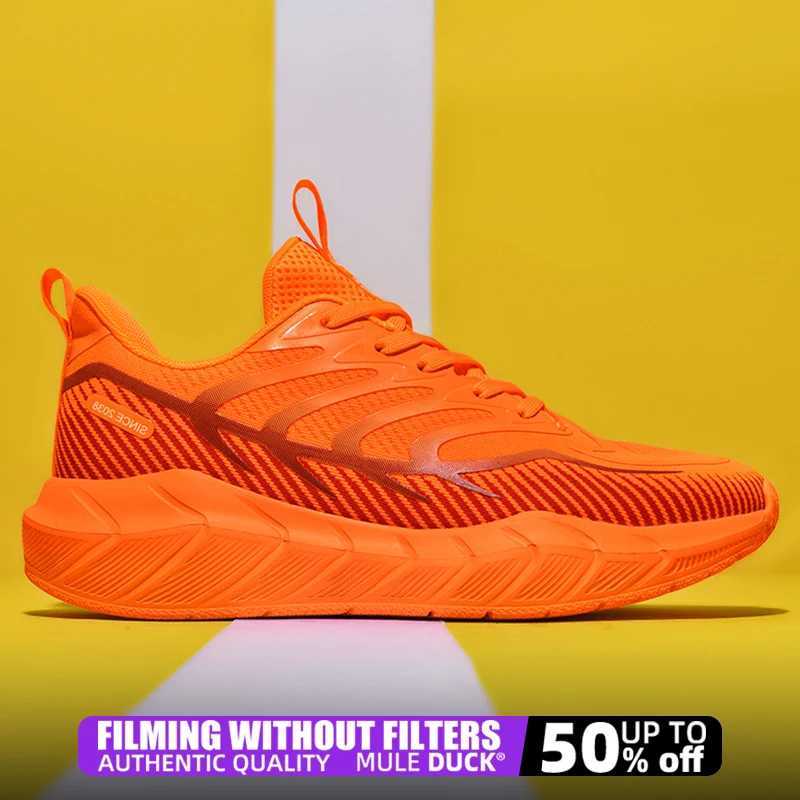 Specialty Carbon Plate Sports Running Shoes Marathon Air Cushion Men Breathable Lightweight Women Comfortable Nonskid Sneakers Z250227