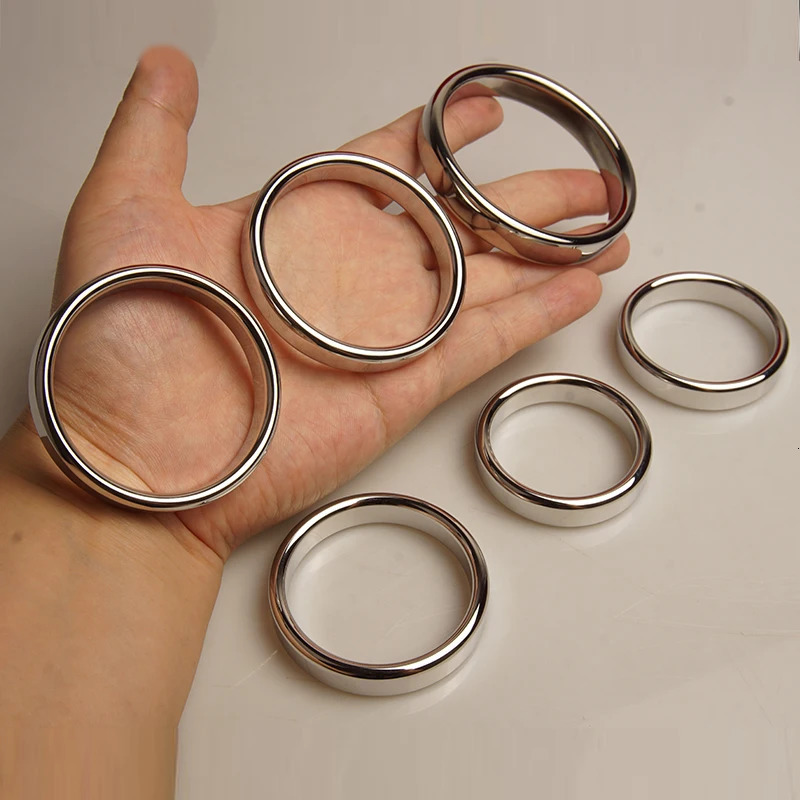 Dick Penis Rings CockringDelay Ejaculation Metal Cock RingTesticles Ball StretcherLarge Erection EnhancerSex Toys for Men 250227