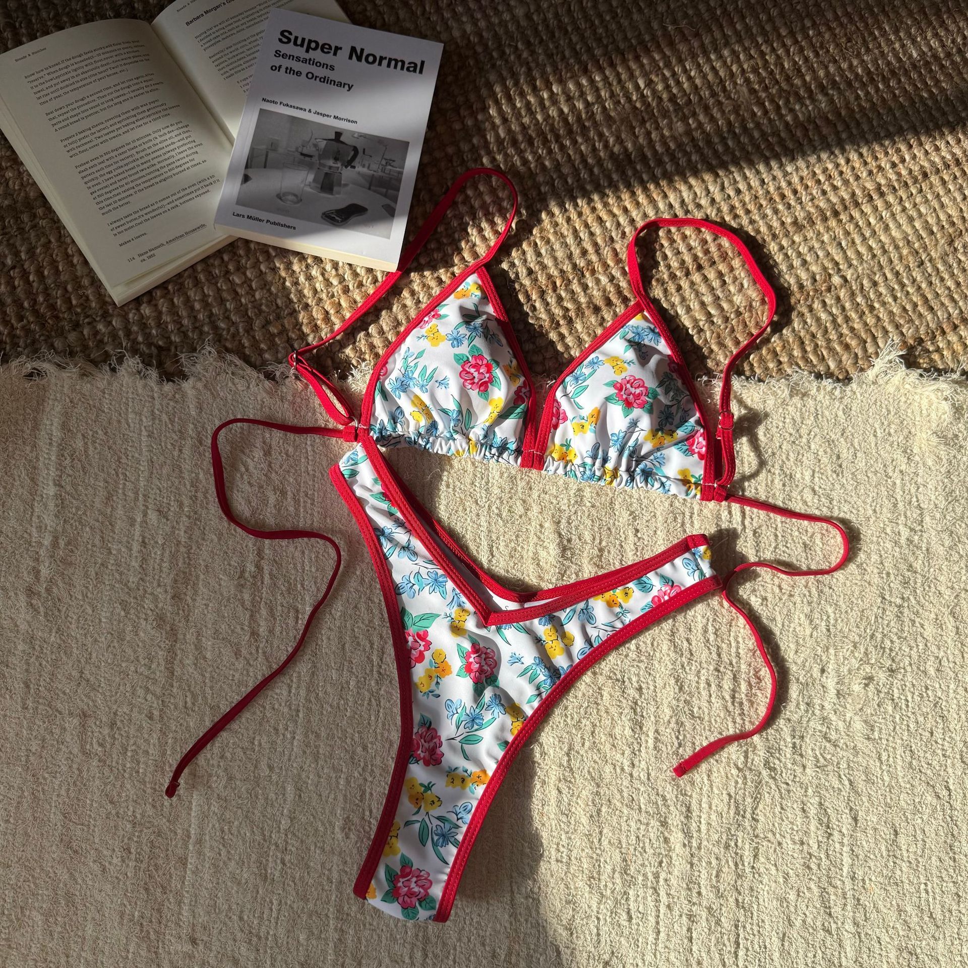 2025 new split leopard print sexy women's triangle strap swimsuit bikini designer swimwear