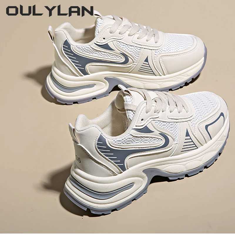 2024 Womens Luxary Chunky Sneakers Female Sports Running Shoes Thick Sole Shoes Spring Casual Ladies Fitness Vulcanize Shoes Z250227
