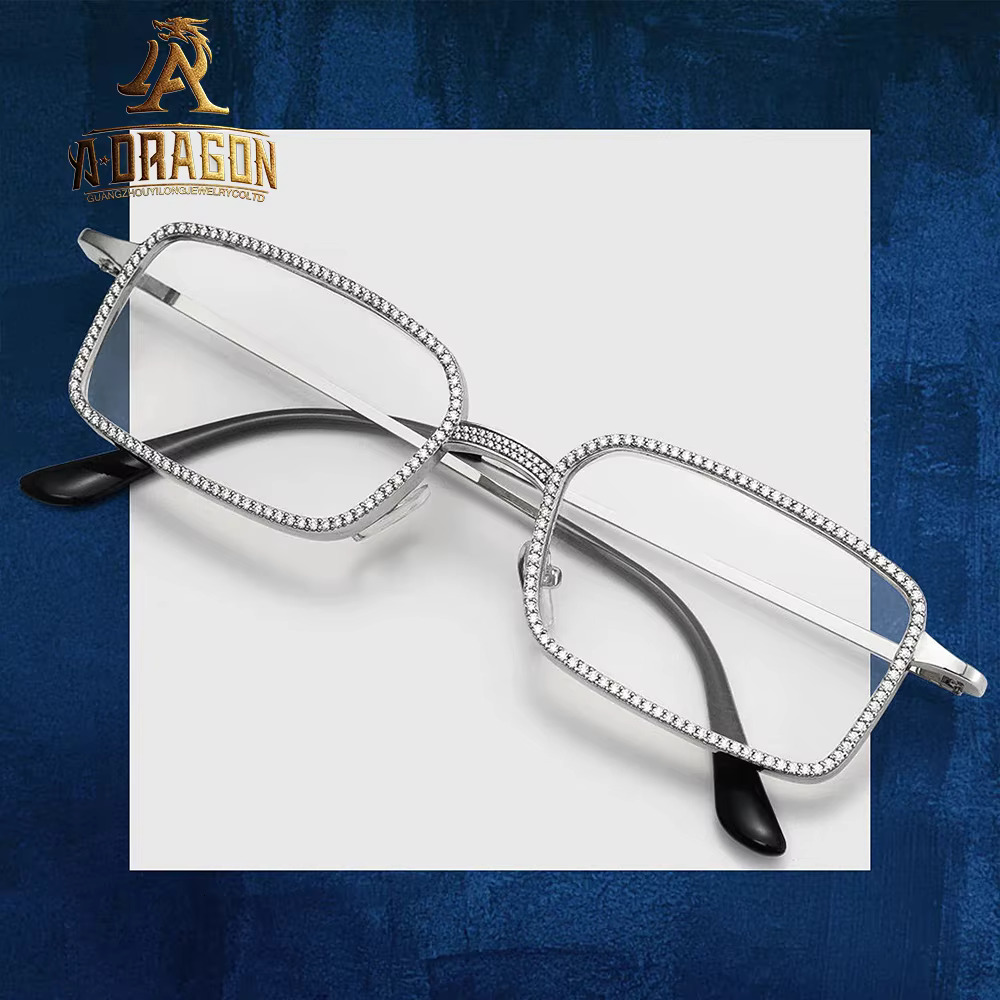 Fashion VVS Moissanite Passed Dia Tester High Quality Eye Glasses for Men