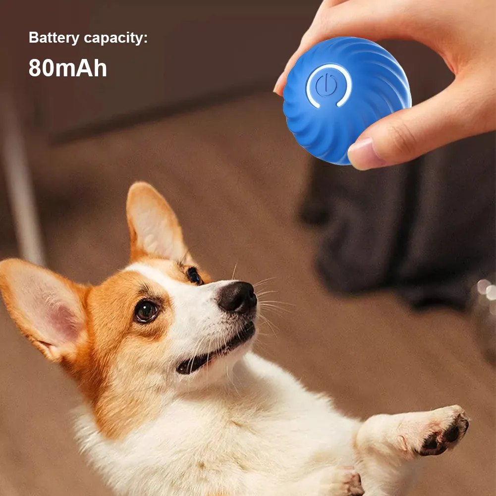 Interactive Pet Ball Toy Smart Dog Toy Ball Automatic Moving Bouncing Interactive Dog Toy Cat Dog Product for Indoor Cat Kitten ZZ