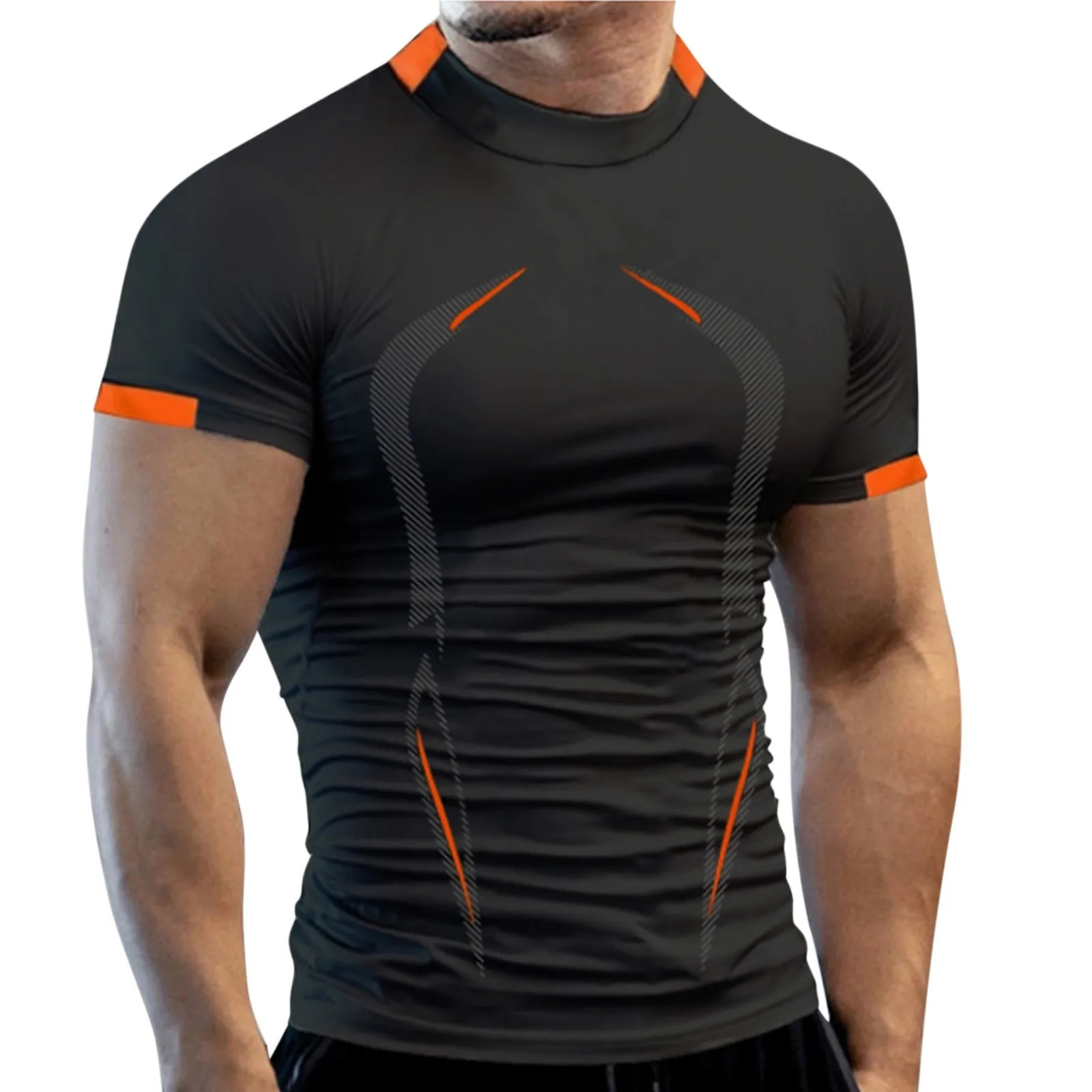 Summer Gym Breathable T Shirt Men Quick Drying Jogging TShirt Men Training Tees Fitness Tops Running T-shirt 250227