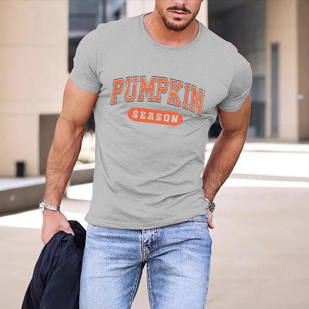 Designer 2025 Round Neck Printed T-shirt For Summer Pure Cotton Casual Short Sleeved Men's Top
