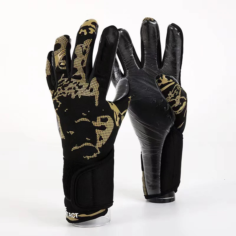 Premium Latex Adult Kids Training Match Durable Goalkeeper Football Goalkeeper Gloves 250227