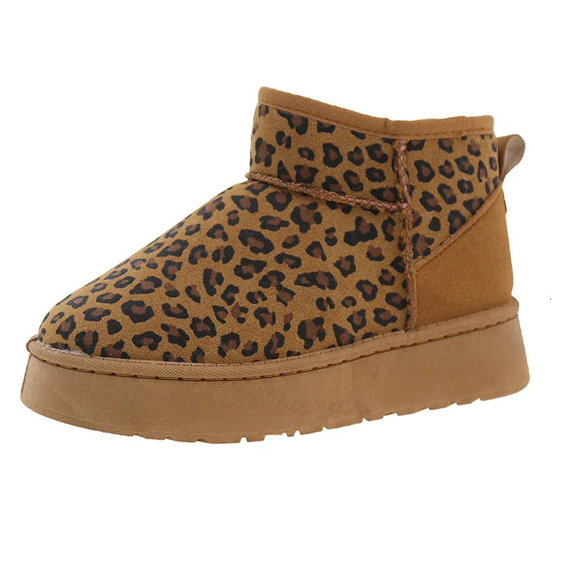 Med Heel Boots Womens Rubber Shoes Rain Australia Winter Footwear Round Toe Boots-Women Flat Autumn Snow 250226