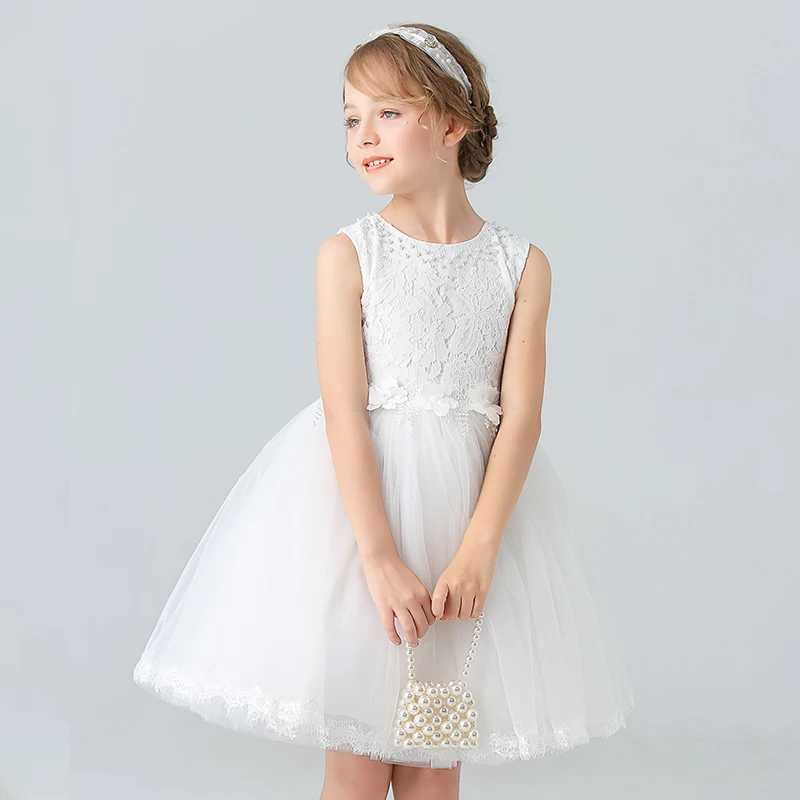 Girl's Dresses Girls Princess dress Childrens Day Birthday Party Lace Bubble skirt Summer style Dress Y250227Q3FX
