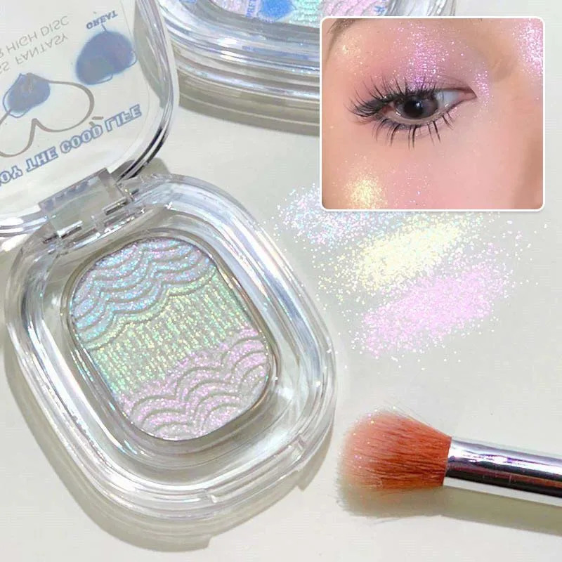 Gradient Glitter Eyeshadow Cream Diamond Face Highlighter Mashed Potato Shiny Crystal Brightening Highlight Makeup Waterproof 250219