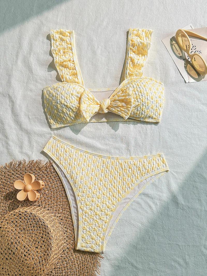 Womens Swimwear Summer Sexy Ruffles Bikinis Sets For Women Push Up Swimsuits 2025 Beachwear Swim Suit Female Backless Bathing