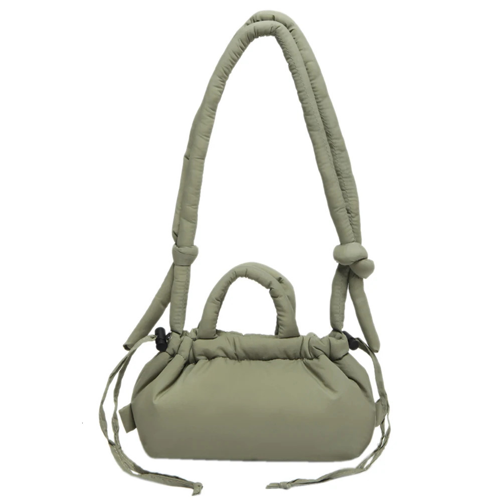Ship from US Candy Color Fashion Handbag Soft Puffer Crossbody Bag with Adjustable Strap Top Handle for Women Work Shopping Travel 250227FBB