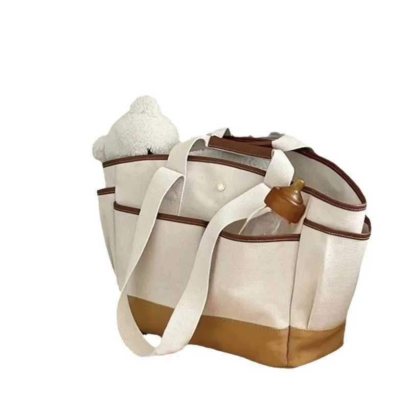 Diaper Bags Korean INS maternity bag diaper small sleeping bag handcart mother shoulder handbag large capacity handbag mother baby products organize Y