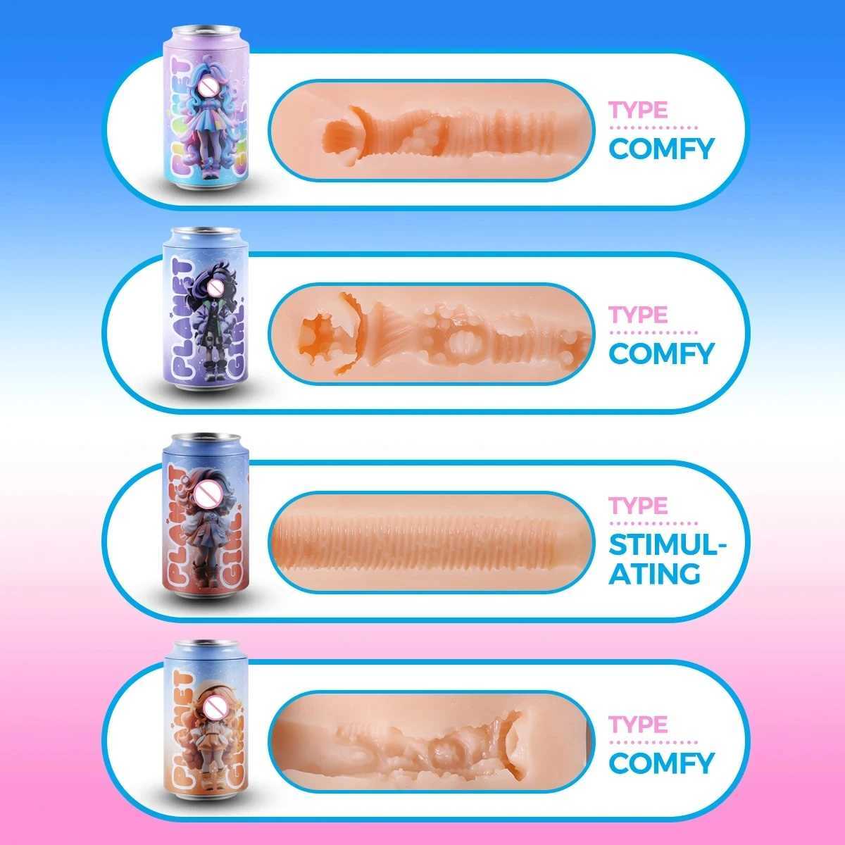 Anime Portable Sex Toys Male Masturbator Cups Real Vagina for Men 7 Colors Pocket Pussy Hidden Canned Blowjob Masturbator 18+XJ250227