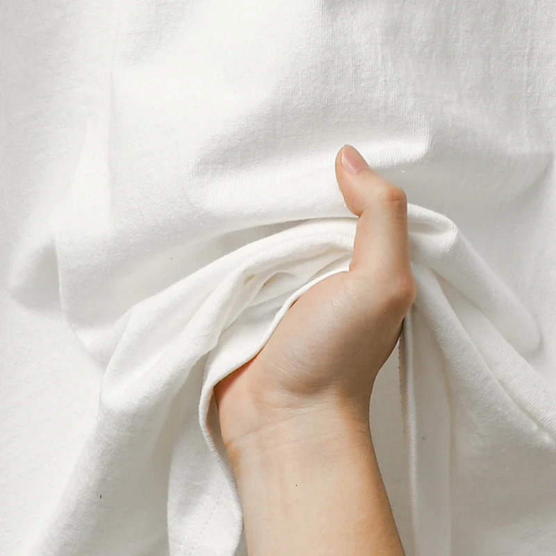 Dukeen 280gsm Oversized Heavy T-Shirt for Men Summer Short Sleeve Tee Cotton Solid Color Top Casual T Shirts One Piece 250226