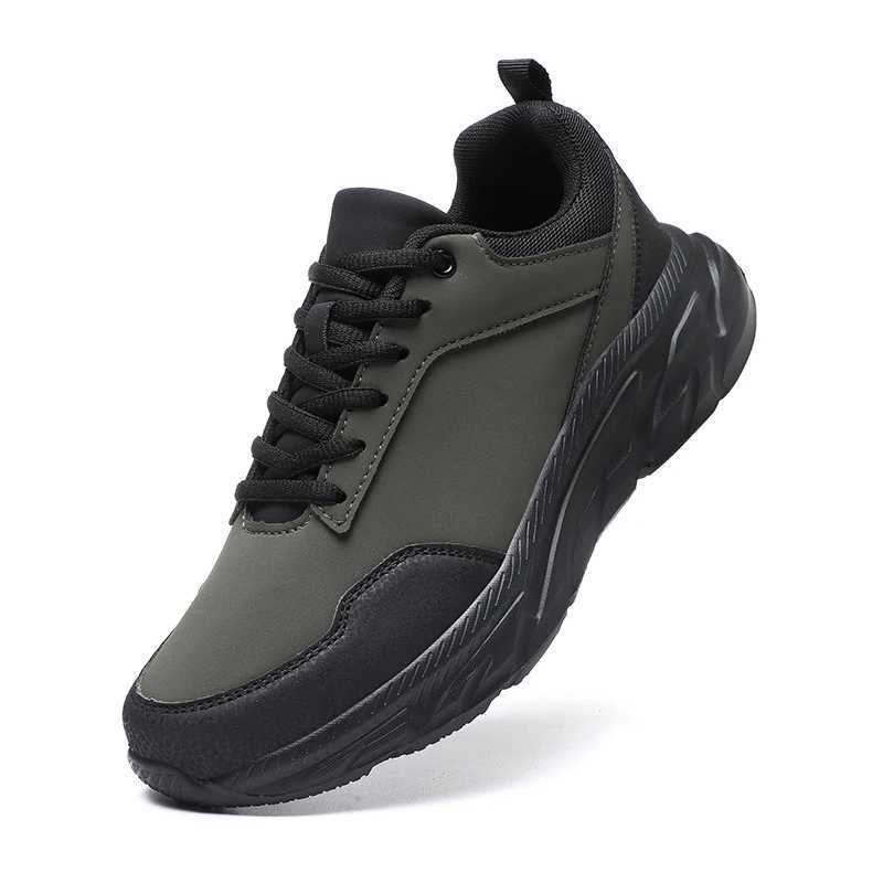 Autumn Men Sneakers Thick Sold Casual Shoes Men Cushioning Sports Shoes Outdoor Waterproof Walking Shoes Plus Size 39-48 Z250227