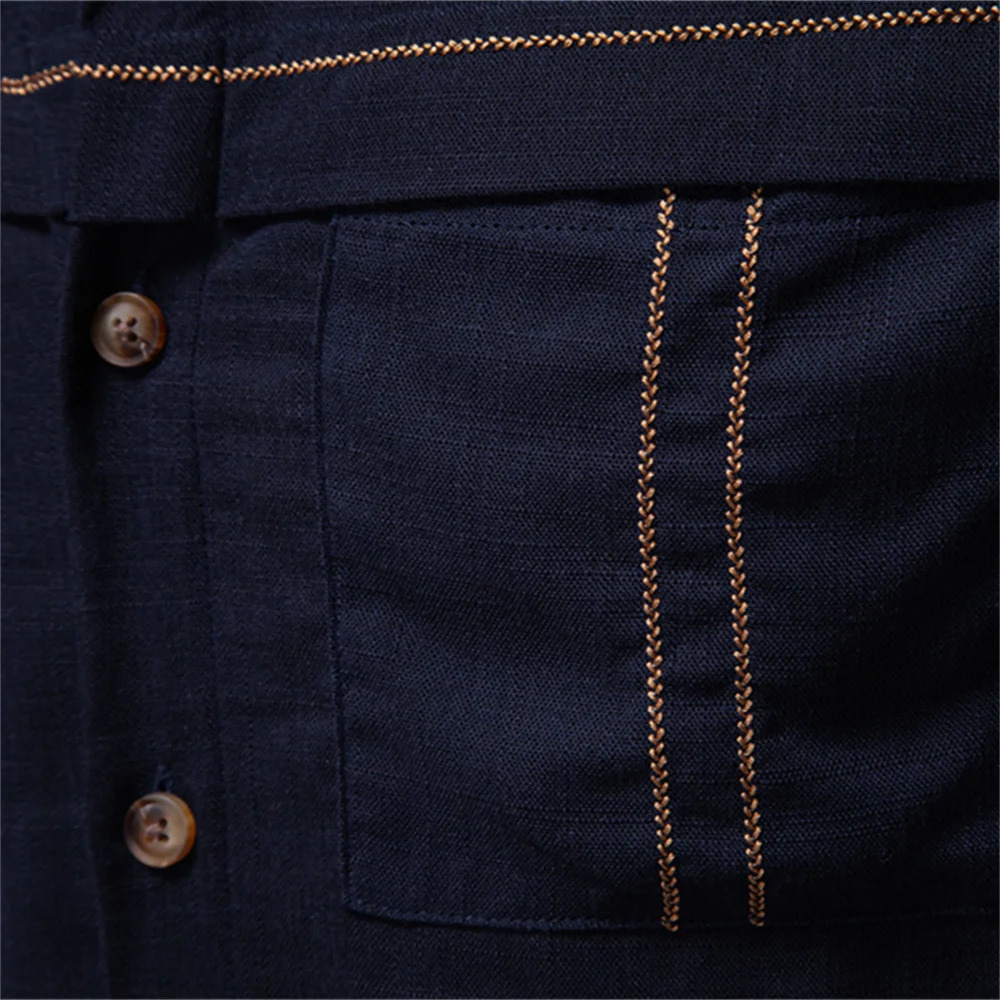 AIOPESON Spring Mens Long-Sleeve Pure Color Linen Shirt For Casual Comfort And Style Breathable Male Shirts 250224