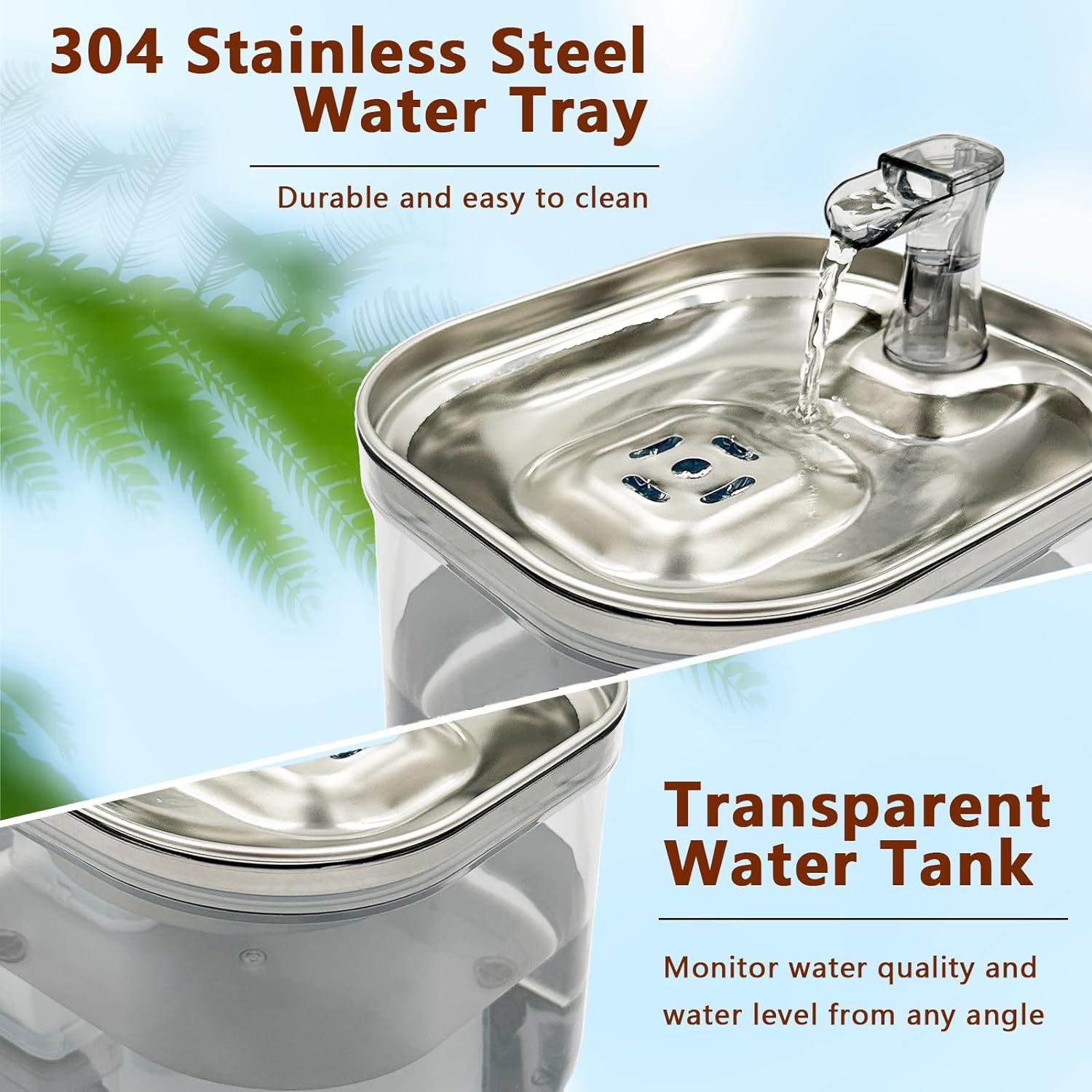 stainless steel pet water dispenser ,automatic fountain senscr