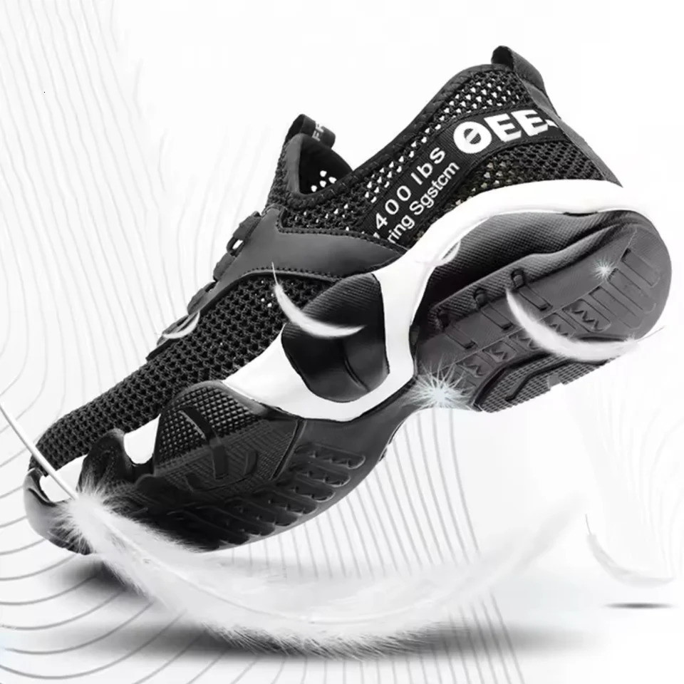 Work Sneakers Men Safety Shoes Construction Steel Toe Work Shoes Safety Boots Men Shoes Anti-puncture Working Summer 250226