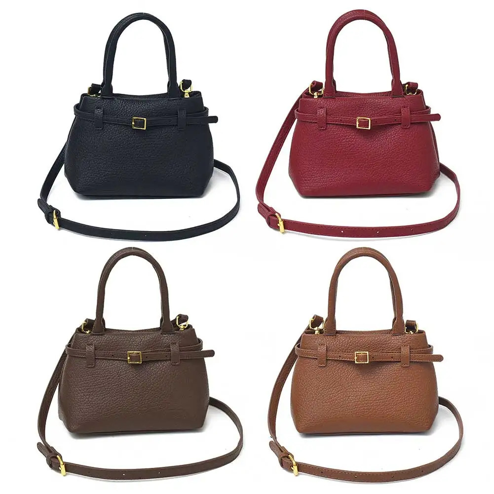 Ship from US Women Trendy Shoulder Bucket Bag PU Leather Vintage Crossbody Solid Color Versatile Tote Handbag Female Dating 250227FBB