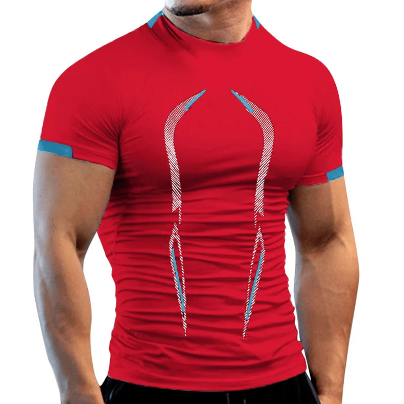 Summer Gym Breathable T Shirt Men Quick Drying Jogging TShirt Men Training Tees Fitness Tops Running T-shirt 250227