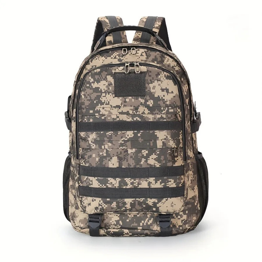 Ship from US Camouflage Hiking Backpack Men Large Capacity Waterproof Oxford Cloth Travel Bag 250227FBB