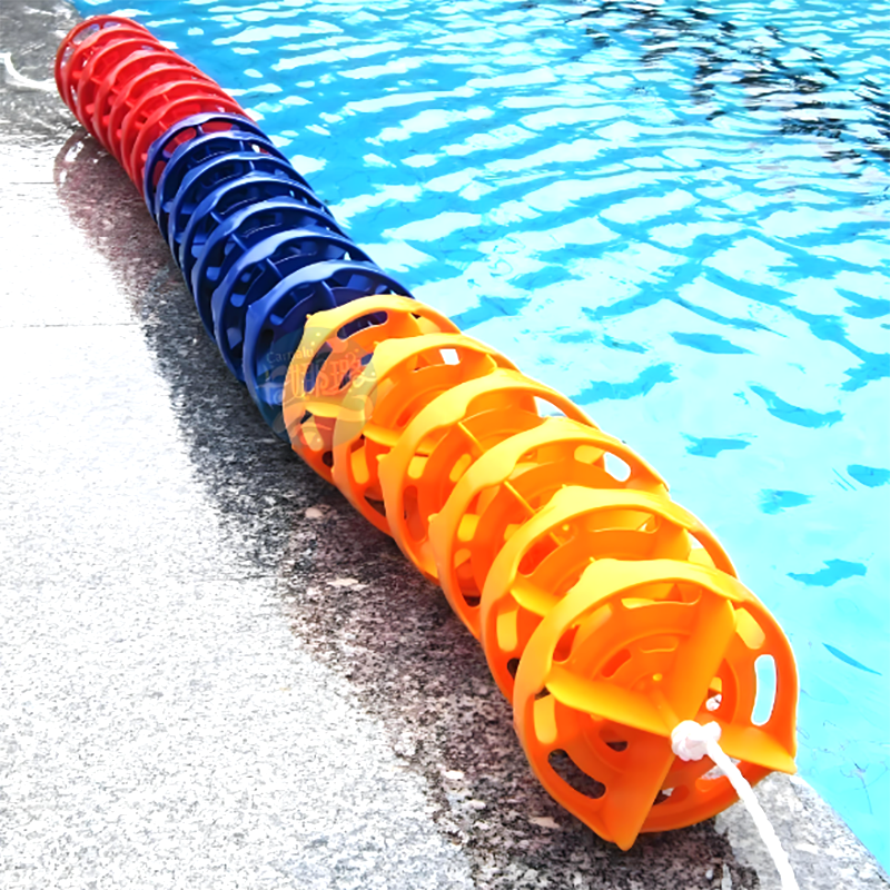 Lane Line Swimming Pool Separation Buoy Barrier Line Spiral Wave Warning Line Competition Rope Isolation Water Line