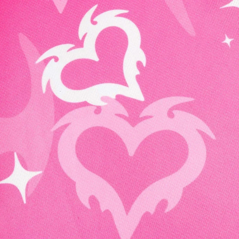 Y2K Trendy Pink Love Graphic Long Sleeve T Shirt Dead Blonde Retro Gothic Casual Unisex Loose Pullover Women Streetwear 250225