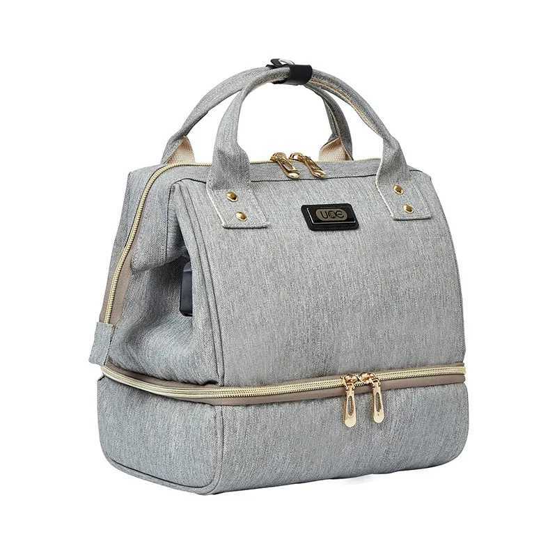 Diaper Bags New Multi-functional Mommy Diaper Backpack Maternity Large Capacity Dry Wet Separation Zipper Mother Travel Nappy Nursing Bag Y250227QFJ8