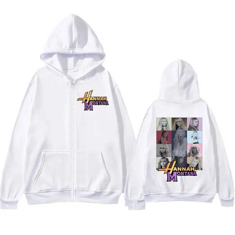 New Hannah Montana Zipper Hoodie Miley Cyrus The Eras Tour Men Women Jacket Sweatshirt Fashion Aesthetic Trend Zip Up Hoody X250227 L2510188LZ6