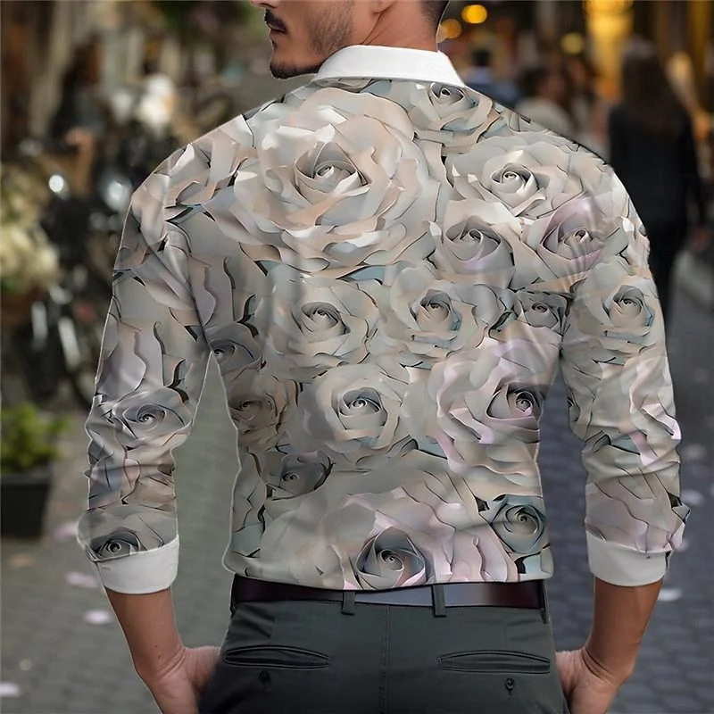 Fashionable Mens Casual Outdoor Shirt Floral Retro Hawaii n Mens Style 250224