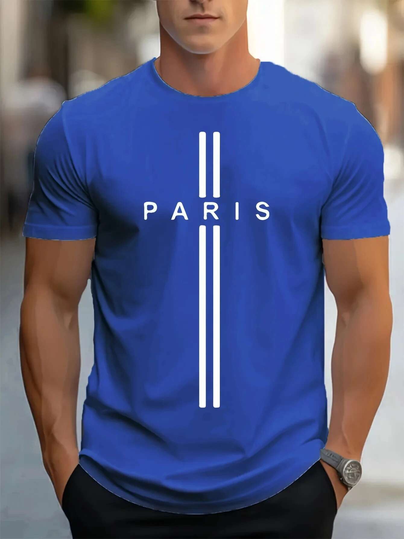 Men's Summer New Loose 3D Printed Designer T-shirt Round Neck Casual Tight Fitting T-shirt Comfortable Breathable Short Sleeved T-shirt