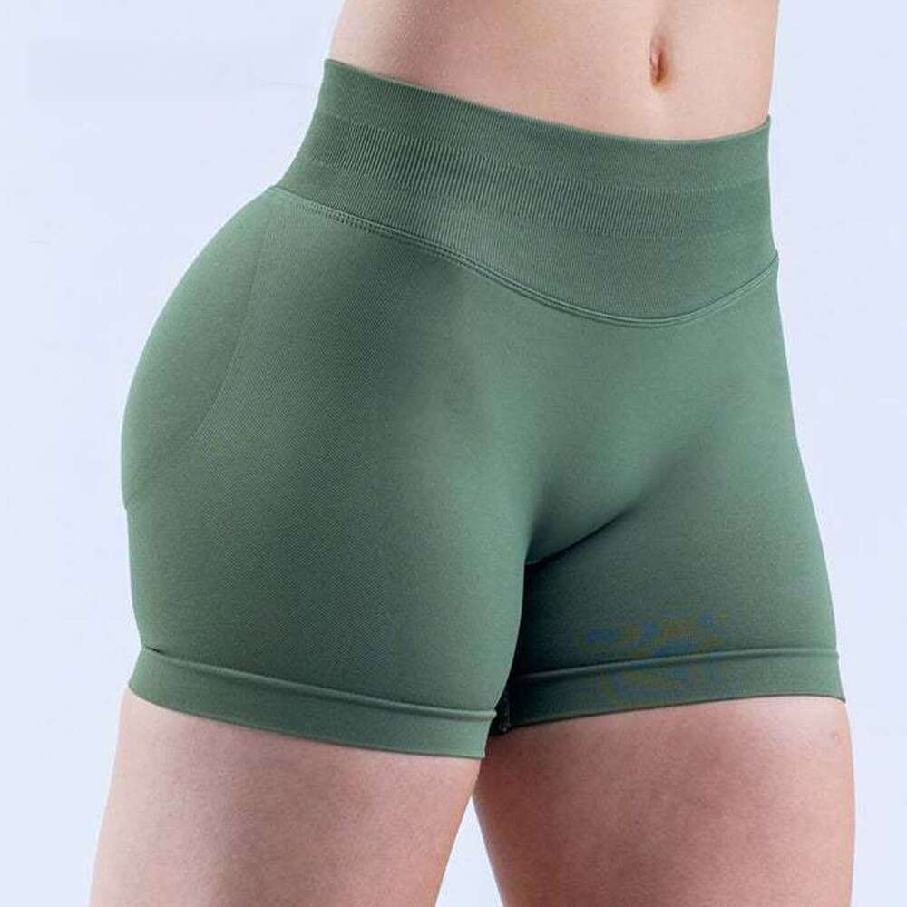 Fiess exercise shorts, women's high waisted yoga no awkward es, lifted buttocks, peach buttocks fiess pants, 2025 temperament versatile new trend