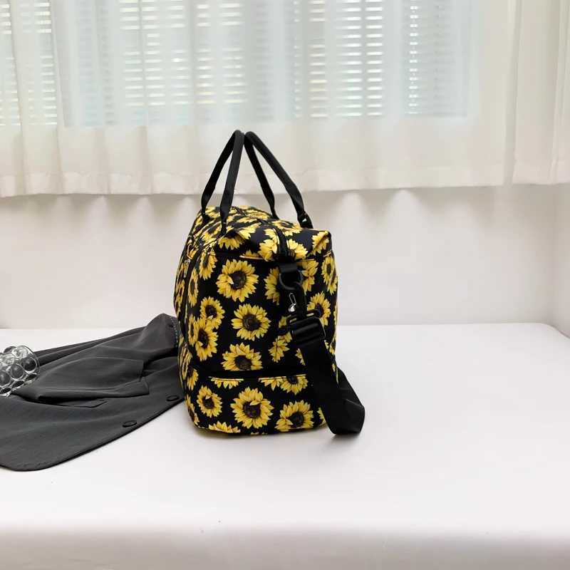 Diaper Bags Large capacity womens portable travel bag fitness short business travel luggage printing travel storage bag Y250227AEIY