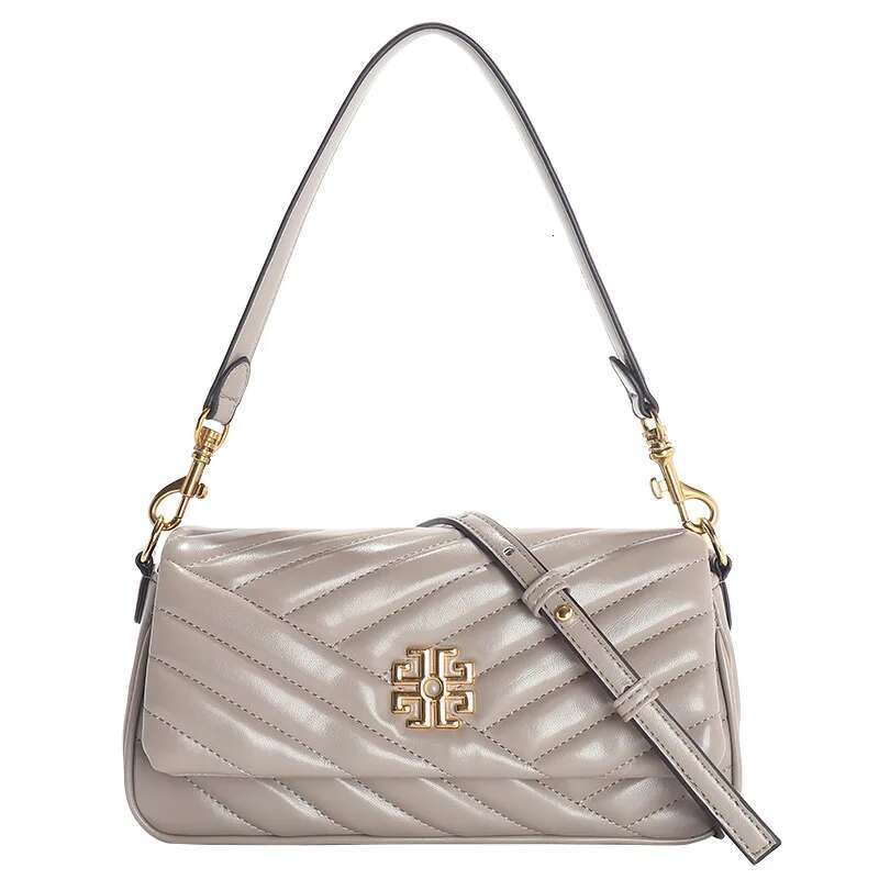 Women's New Dia Grid Single Shoulder Niche Fashion Level Leather Armpit Crossbody Bag02