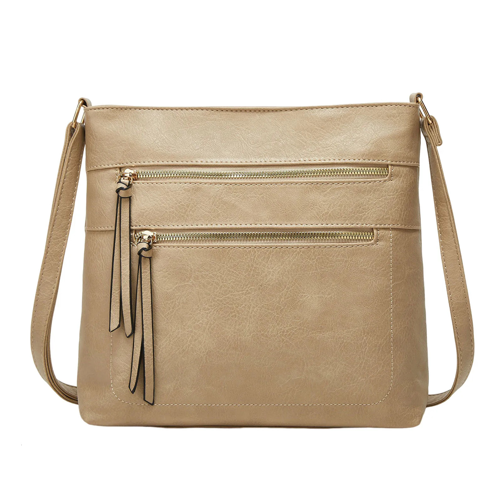 Ship from US Womens soft leather retro small square shoulder bag handbag large capacity womens 250227FBB