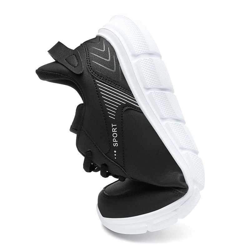 Waterproof Men Running Sneakers Wear-resistant Tennis Athletic Sport Shoes Leather Mens Casual Shoes Chaussure Homme Plus Size 48 Z250227
