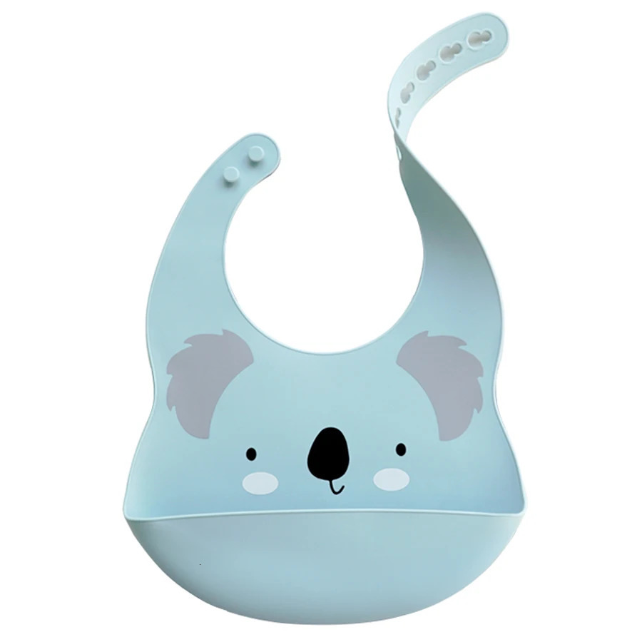 Free Personalized Name Waterproof Feeding Soft Silicone Baby Bibs Cartoon Printed Kids Girl Boy Adjustable Bib Baby Stuff 250227