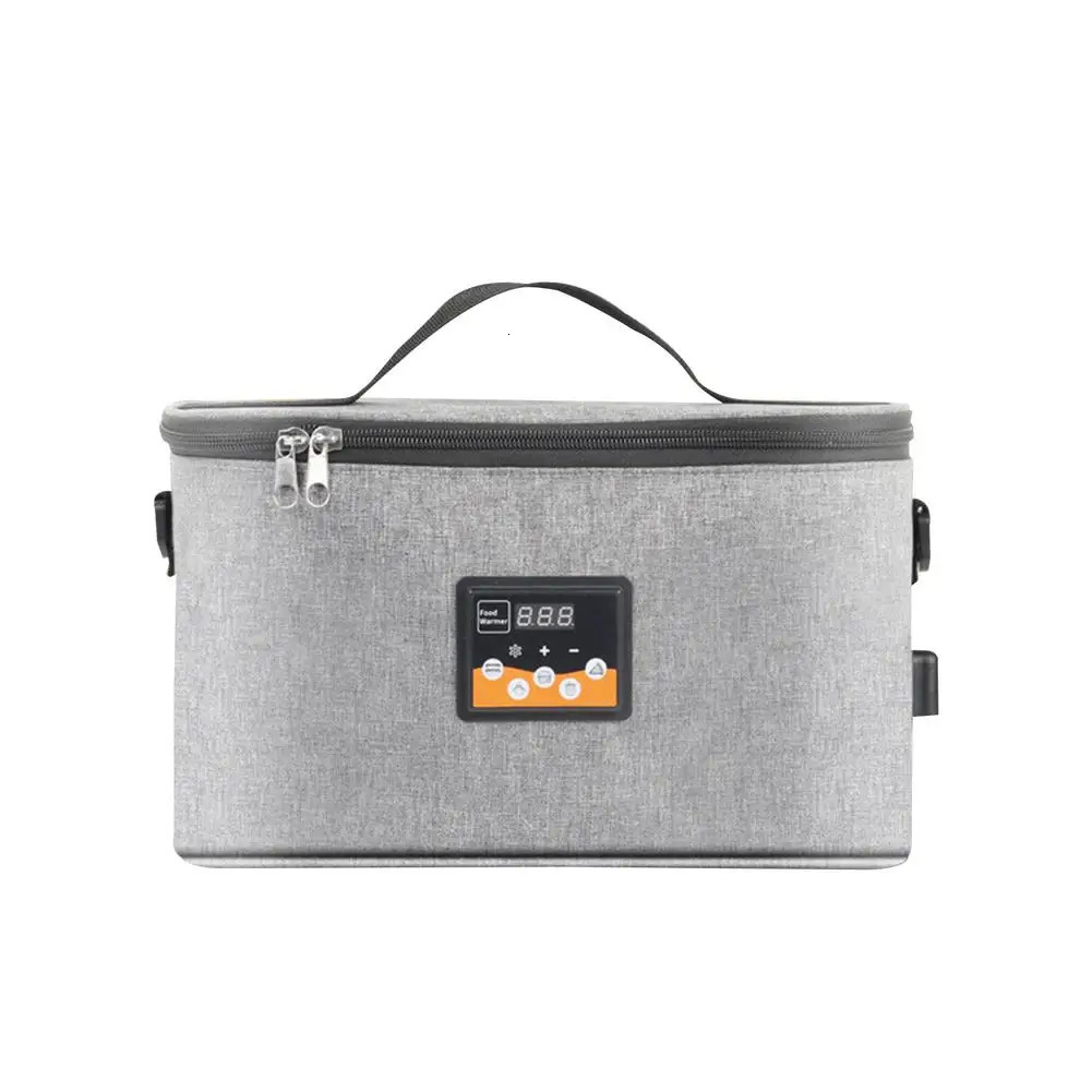Ship from US Food Warming Tote Portable Electric Warmer Lunch Bag Bottle Heating Insulation Outdoor Car Milk Heater Liquid 250227FBB