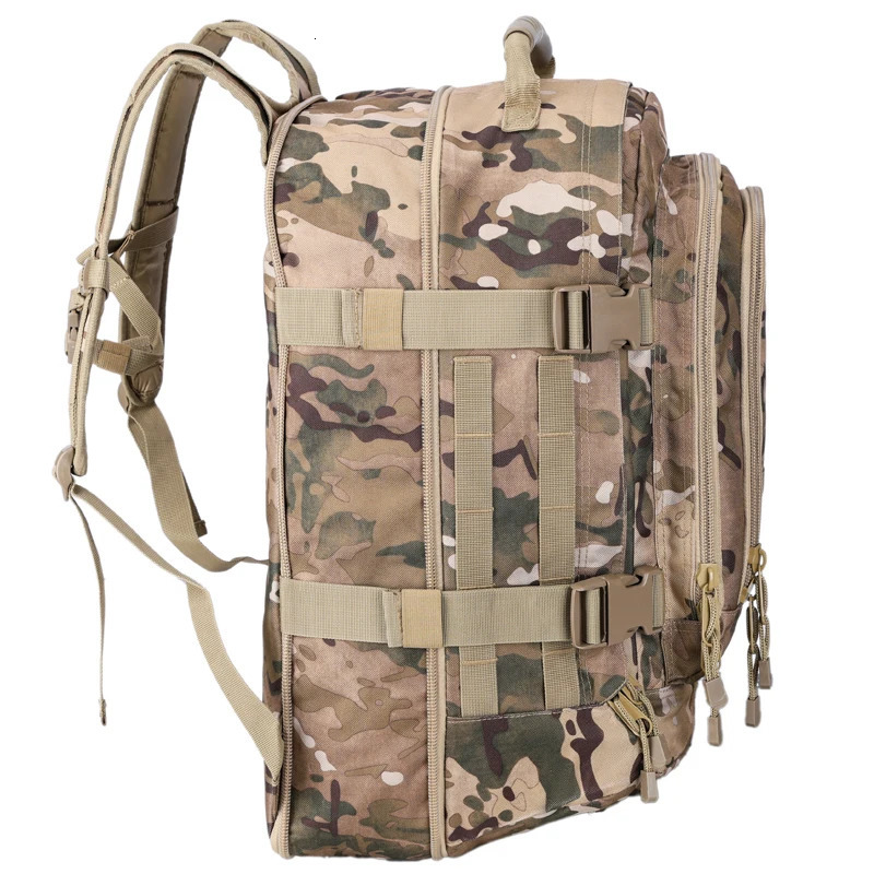 Ship from US 60L Men Tactical Backpack Military Camouflage Backpacks Outdoor Hking Traveling Trekking Hunting Bag Large Capacity 8 Colors Ava 250227FB
