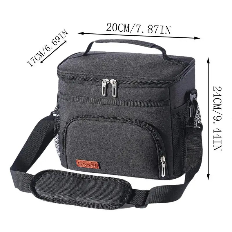 Ship from US Leakproof Cooler Tote Bags Large Capacity Bag Lunch Containers For Adults Reusable Box 250227FBB