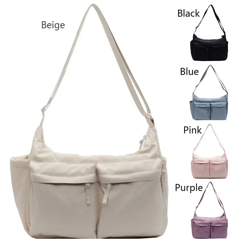 Ship from US Women Puffy Crossbody Bag Large Capacity Simple Tote Handbag Adjustable Strap Padded Satchel Female Commute 250227FBB