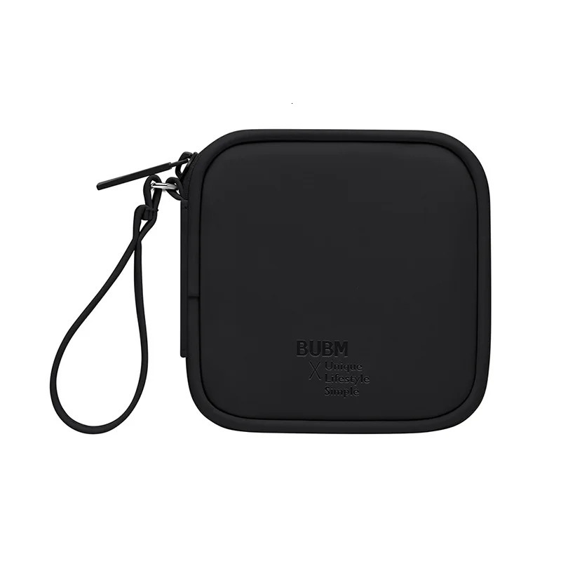Ship from US BUBM original factory simple charging data cable storage bag waterproof and scratch resistant PU digital accessories Earpho 250227FBB