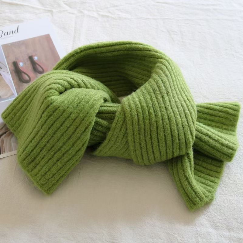 T187 short scarf for women 2025 autumn and winter new style fashionable and versatile warm cashmere neck scarf
