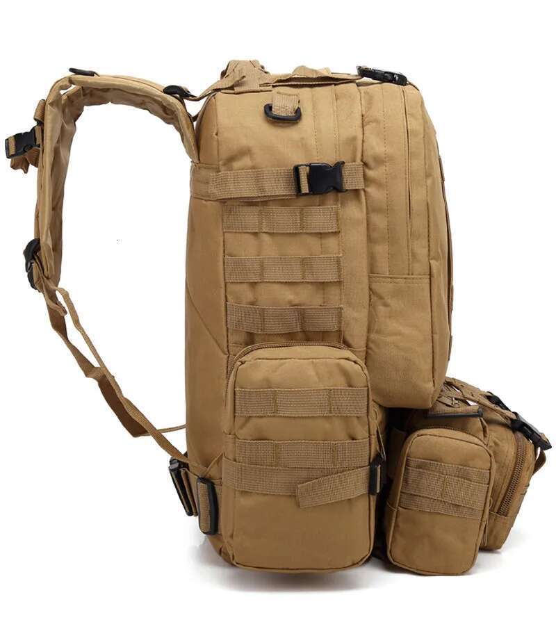 2025 New Travel Oxford Cloth Outdoor Camouflage Trekking Tactical Bag Mountaineering Large Combination Backpack
