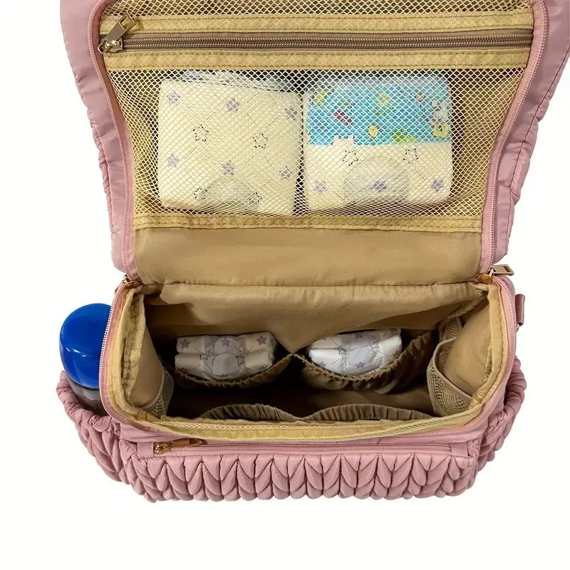 Large capacity Diaper stroller bag waterproof mummy pregnant woman nap travel bag baby care multifunctional handbag 250227