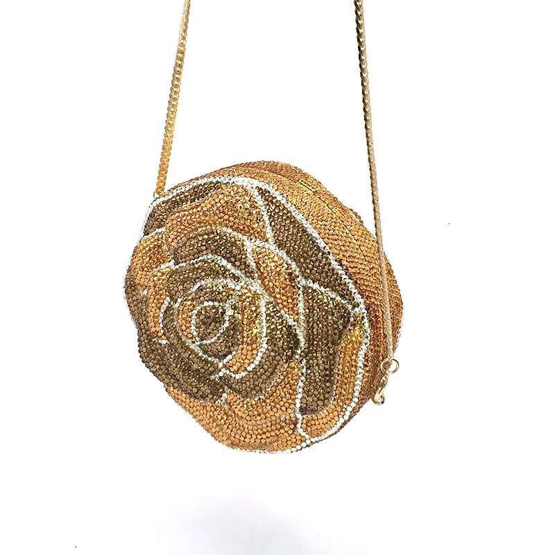 Elegant Bridal wedding purses women evening party Classical bird rose dias full crystal small clutches