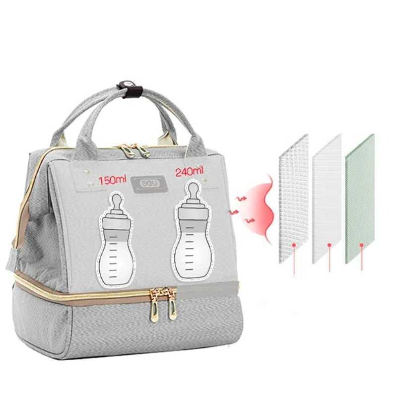 Diaper Bags New Multi-functional Mommy Diaper Backpack Maternity Large Capacity Dry Wet Separation Zipper Mother Travel Nappy Nursing Bag Y250227QFJ8