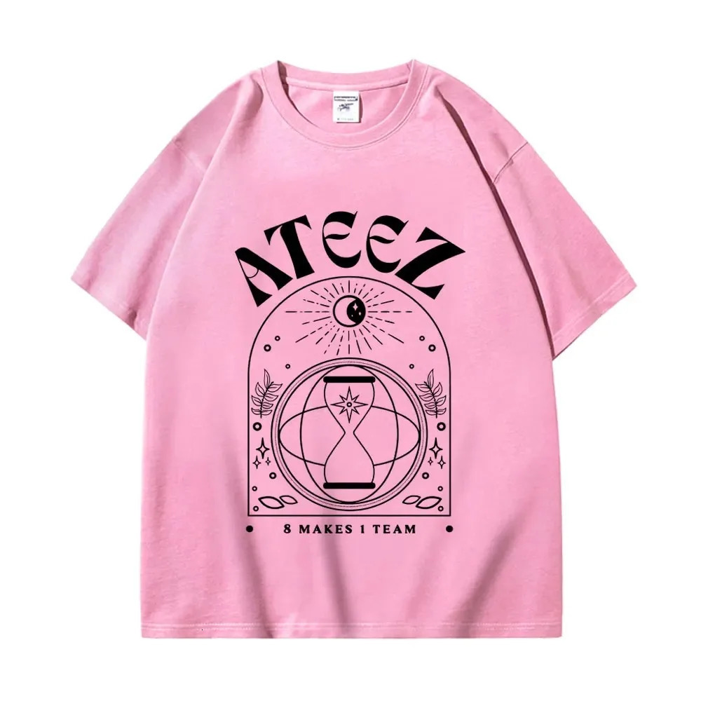 Limited Edition Ateez Graphic T Shirts Fashion Hip Hop Vintage Short Sleeve Tshirt Men Women Harajuku Kpop Oversized Tshirts 250226