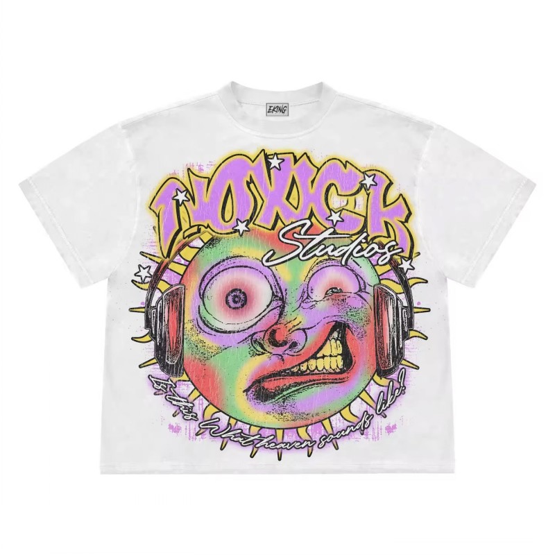 Women t shirt Y2K Harajuku Shirt 100% cotton Hip Hop mens t shirt cp tshirt Summer Loose Fashion Casual Luxurys Clothing High Quality Unisex Couple To