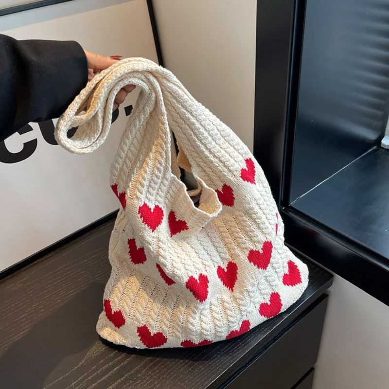 Summer Casual Woven Designer Knitted Handbags Female Shopper Totes Large Capacity Womens Shoulder BagXJ250227