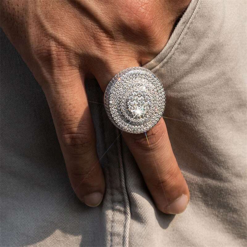 Hip Hop DJMAX Full For Original Sterg Sier Men and Women's Moissanite Dia Finger Rings 2024